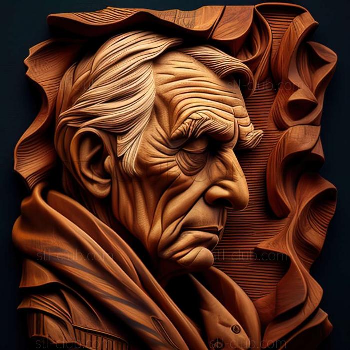 3D мадэль Уолтер Янг художник Американский художник (STL)